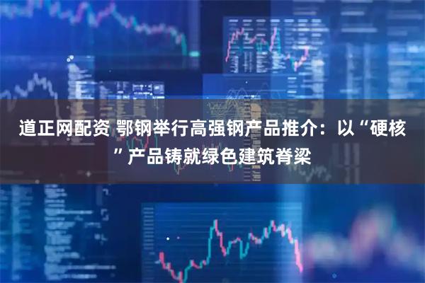 道正网配资 鄂钢举行高强钢产品推介：以“硬核”产品铸就绿色建筑脊梁