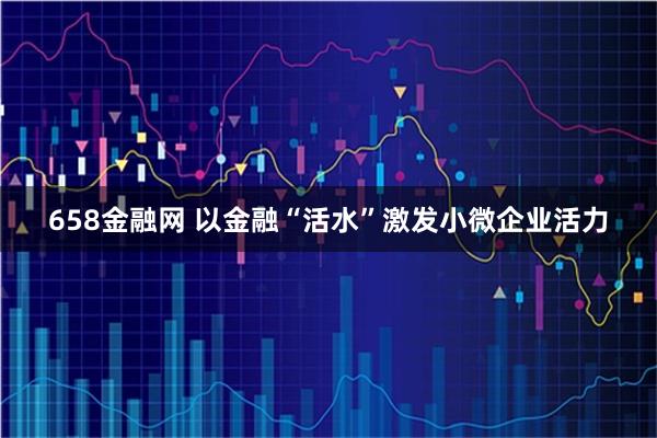 658金融网 以金融“活水”激发小微企业活力