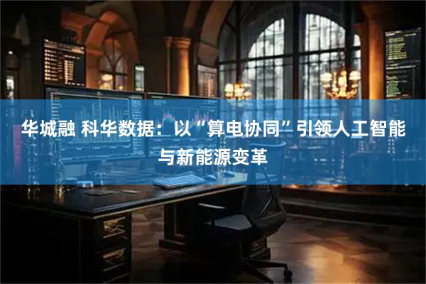 华城融 科华数据：以“算电协同”引领人工智能与新能源变革